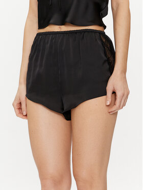 Hunkemöller Hunkemöller Pyžamové šortky Satin 205068 Čierna Regular Fit