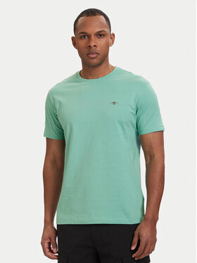 Gant Gant Majica Shield  2003184 Turkizna Regular Fit