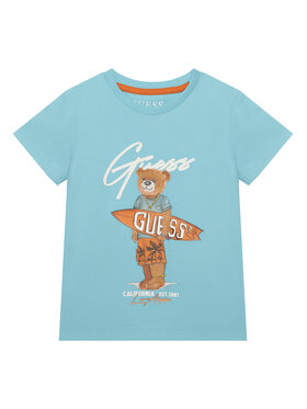 Guess Guess T-shirt N6GI04 K8HM4 Plava Regular Fit