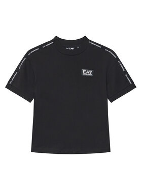 EA7 Emporio Armani EA7 Emporio Armani T-shirt 7B000054 AF10378 UC001 Crna Regular Fit