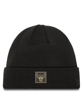 New Era New Era Czapka Chicago Bulls Metallic Badge Cuff Knit 60424828 Czarny