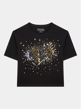 Guess Guess T-shirt J3YI21 K6YW1 Crna Boxy Fit