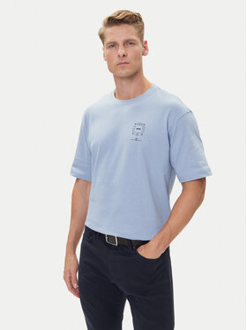 BOSS BOSS Tričko Te_Voyage 50546370 Modrá Relaxed Fit