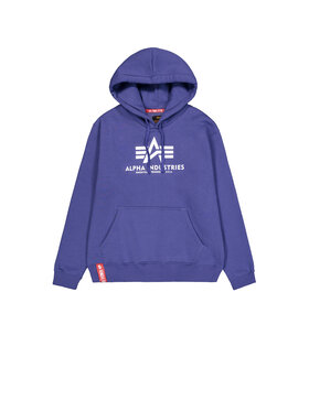 Alpha Industries Alpha Industries Bluza Basic Hoodie Fioletowy Regular Fit
