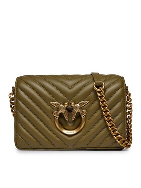 Pinko Pinko Дамска чанта Love Click Mini AI 23-24 PLTT 100067 A0GK Каки