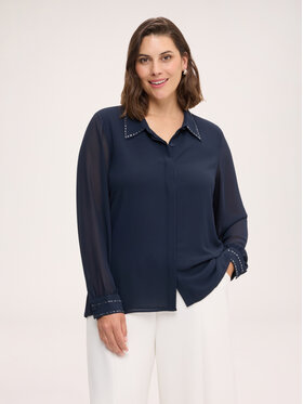 Fiorella Rubino Fiorella Rubino Blusa G0DSL009304N034 Blu Over Fit