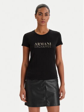 Armani Exchange Armani Exchange T-Shirt XW001837 AF16294 UC001 Czarny Slim Fit