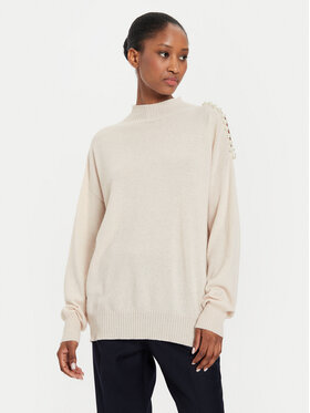 Kontatto Kontatto Rollkragenpullover 3M0179 Écru Regular Fit