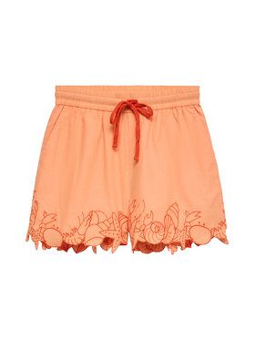 Vero Moda Vero Moda Sportiniai šortai Lucia 10350997 Šviesiai oranžinė Regular Fit