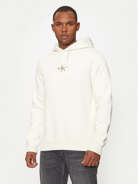 Calvin Klein Jeans Calvin Klein Jeans Sweatshirt Monologo J30J325629 Écru Regular Fit