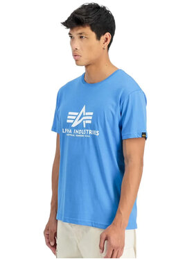 Alpha Industries Alpha Industries T-Shirt AI.100501-737 Niebieski Basic Fit