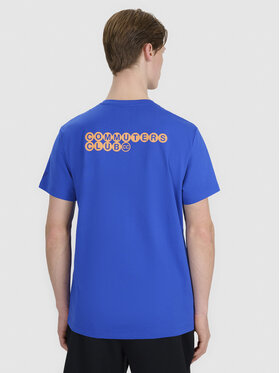4F 4F T-Shirt A NEW ROAD AHEAD Niebieski Regular Fit