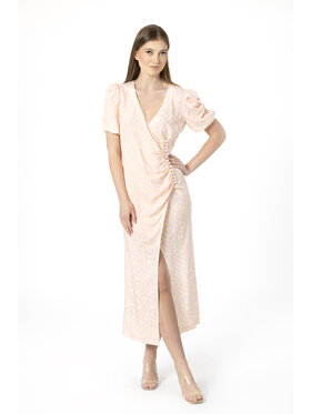 LAURELLA LAURELLA Sukienka letnia Laurella 4UL092310 Żółty Regular Fit