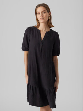 Vero Moda Vero Moda Každodenní šaty Natali 10279682 Černá Regular Fit