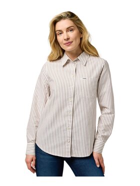 Wrangler Wrangler Koszula 1 PKT SHIRT Brązowy Regular Fit