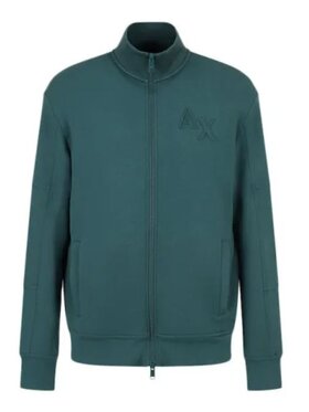 Armani Exchange Armani Exchange Mikina 3RZMHF ZJZDZ 1882 Zelená Classic Fit