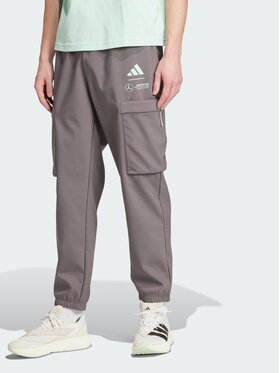 adidas adidas Spodnie materiałowe 148167 Szary ciemny Regular Fit