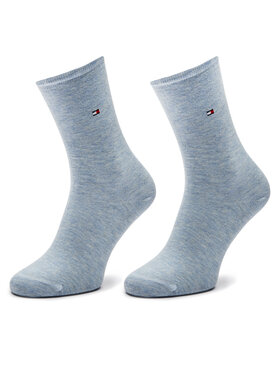 Tommy Hilfiger Tommy Hilfiger 2er-Set hohe Damensocken 371221106 Blau