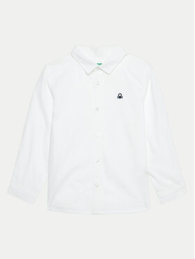 United Colors Of Benetton United Colors Of Benetton Camicia 54AZGQ00J Bianco Regular Fit