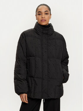 ViCOLO ViCOLO Geacă din puf TS0023 Negru Regular Fit
