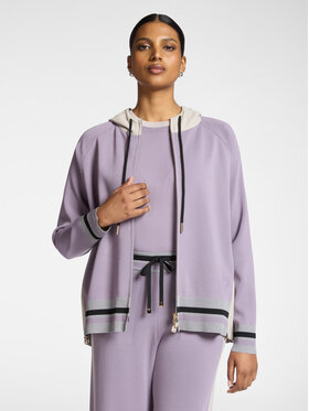 Elena Mirò Elena Mirò Cardigan M547Z000688N0B2 Viola Regular Fit