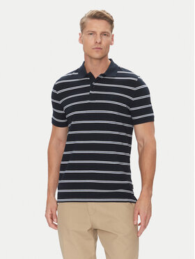 Pierre Cardin Pierre Cardin Тениска с яка и копчета C5 21364.2111 Тъмносин Regular Fit
