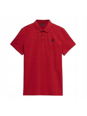 4F 4F T-Shirt TPTSM039 Czerwony Comfortable Fit