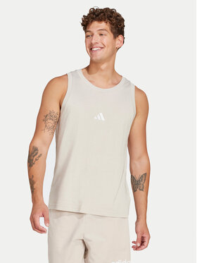 adidas adidas Tank top Essentials Small Logo IN6177 Μπεζ Regular Fit