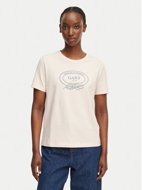 Gant Gant T-Shirt 4201440 Růžová Regular Fit