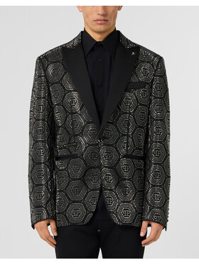 PHILIPP PLEIN PHILIPP PLEIN Marynarka 30568 Czarny Fitted Fit