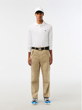 Lacoste Lacoste Тениска с яка и копчета PH4013 Бял Regular Fit