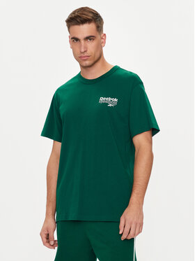 Reebok Reebok T-krekls Ri Brand Proud Gfx Ss Tee 100076384 Zaļš Regular Fit