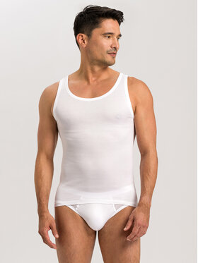 Hanro Hanro Podkoszulek 73660 Biały Slim Fit