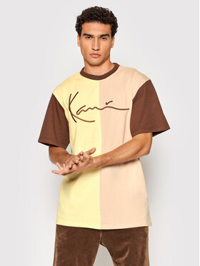 Karl Kani Karl Kani T-shirt Signature Block 6030937 Žuta Regular Fit