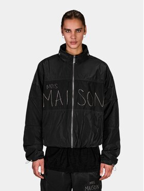 MADE BY SOCIETY MADE BY SOCIETY Kurtka anorak WIDE Hoodie - H17593 Czarny Basic Fit