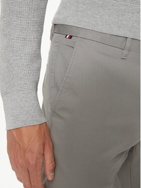 Tommy Hilfiger Chino Hlače Bleecker MW0MW26619 Siva Slim Fit