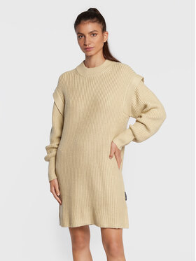 Silvian Heach Silvian Heach Φόρεμα υφασμάτινο PGA22120VE Μπεζ Relaxed Fit