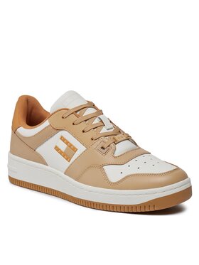 Tommy Jeans Tommy Jeans Sneakersy Tjm Retro Basket Tonal Logo EM0EM01347 Béžová