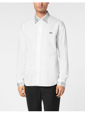 PHILIPP PLEIN PHILIPP PLEIN Camicia 22577 Bianco Fitted Fit