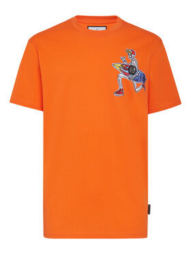PHILIPP PLEIN PHILIPP PLEIN T-Shirt 2147 Pomarańczowy Regular Fit