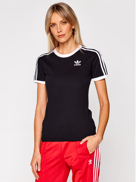 adidas adidas T-Shirt adicolor Classics 3-Stripes GN2900 Μαύρο Regular Fit