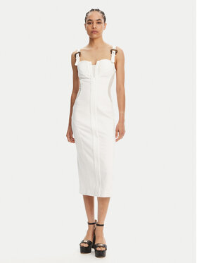 Versace Jeans Couture Versace Jeans Couture Rochie cocktail 78HAO951 Alb Slim Fit