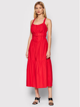 Fracomina Fracomina Kleid für den Alltag FR22SD2008W40001 Rot Regular Fit