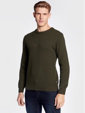 Solid Solid Sweter 21107143 Zielony Regular Fit