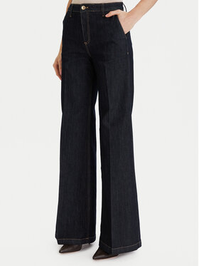 ViCOLO ViCOLO Jeansy DF5086 Tmavomodrá Wide Leg
