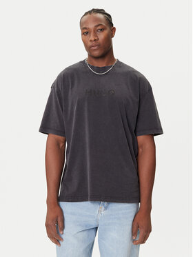 HUGO HUGO Marškinėliai Nebute 50542638 Juoda Loose Fit