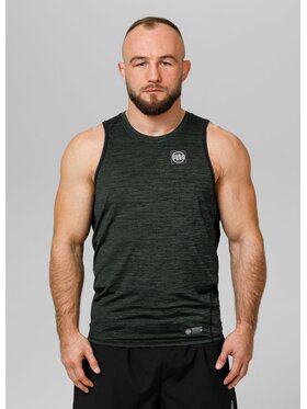 PITBULL PITBULL Tank top Tank Top Rashguard Performance Pro plus New Logo XL Zielony Slim Fit