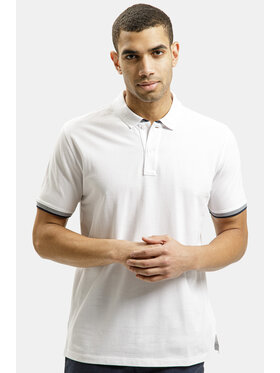 Cross Jeans Cross Jeans Polo 16070-008 Biały Regular Fit