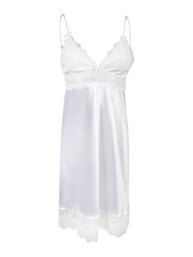 DKaren Lingerie DKaren Lingerie Koszula nocna Alubi Biały Classic Fit