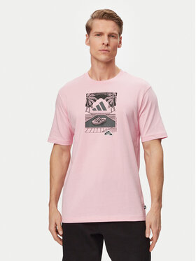 adidas adidas T-Shirt Summer Slides Graphic KG5393 Ροζ Regular Fit